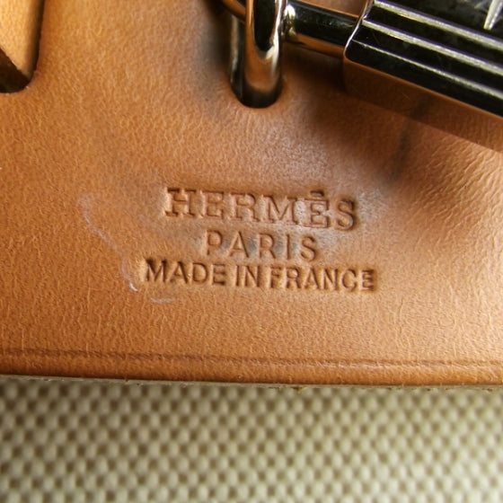 Hermes Toile HERBAG Oatmeal 8 of 11