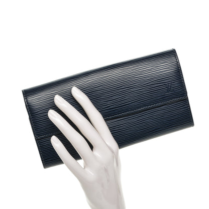 Louis Vuitton Epi Sarah Wallet Indigo 2 of 6