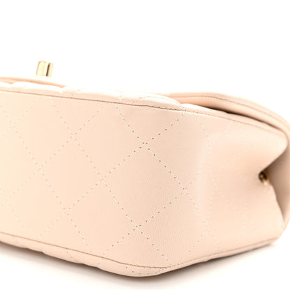 Chanel Lambskin Quilted Mini Rectangular Flap Light Beige 10 of 11