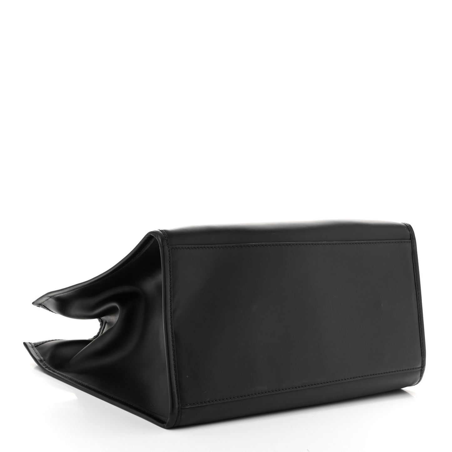 Vitello King Plexiglass Large Fendi Sunshine Shopper Tote Black