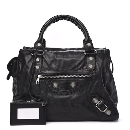 Balenciaga Agneau Giant 21 Silver Hardware Mid Day Black 1 of 10