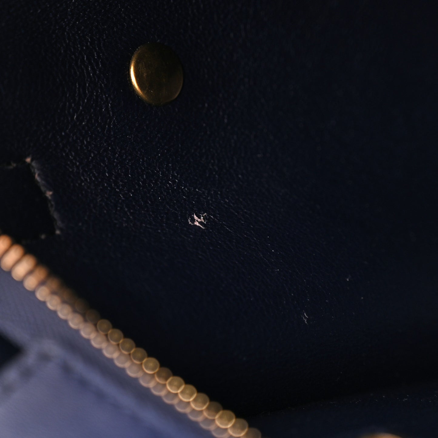 Smooth Calfskin Micro Luggage Navy Blue