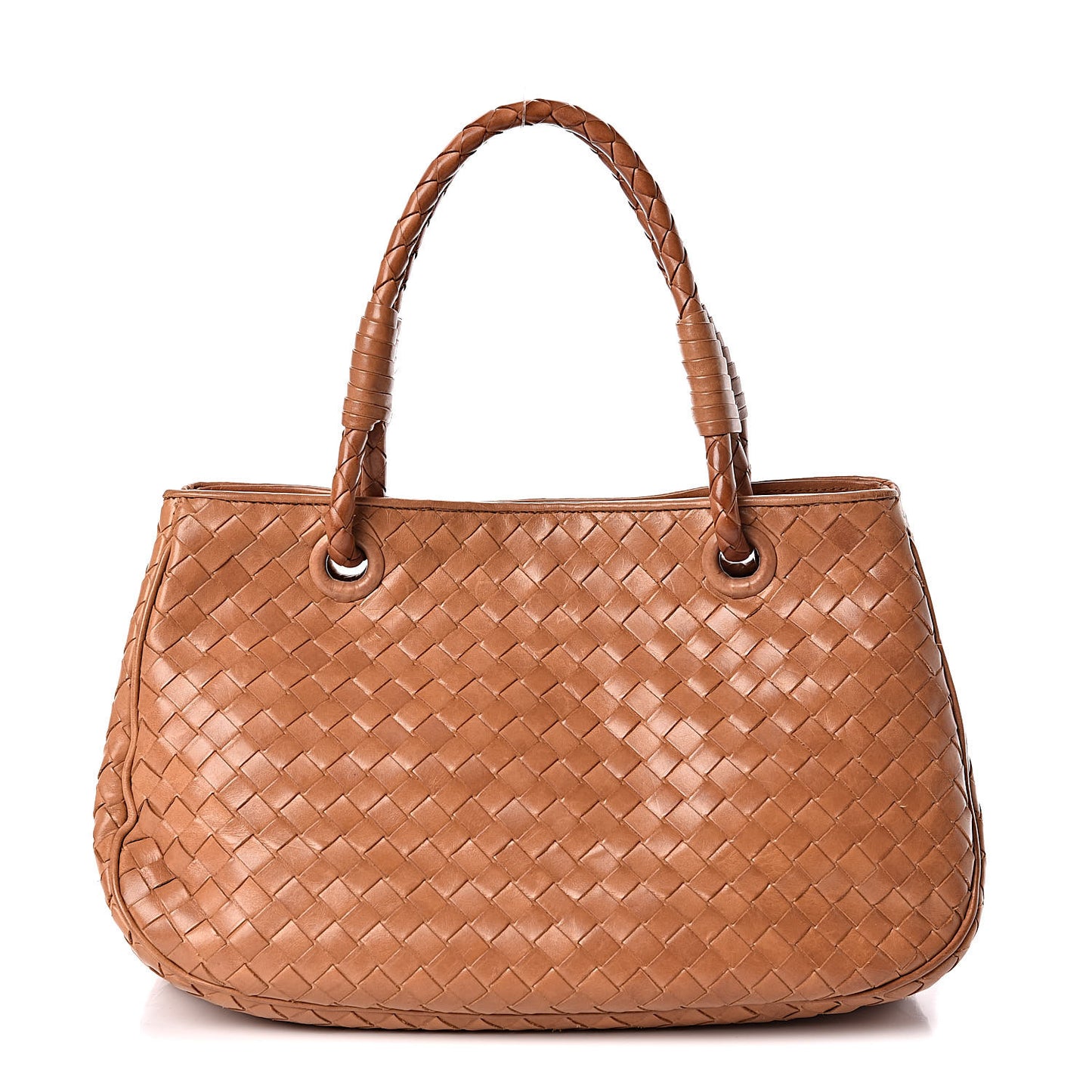 Nappa Intrecciato Woven Tote Noce