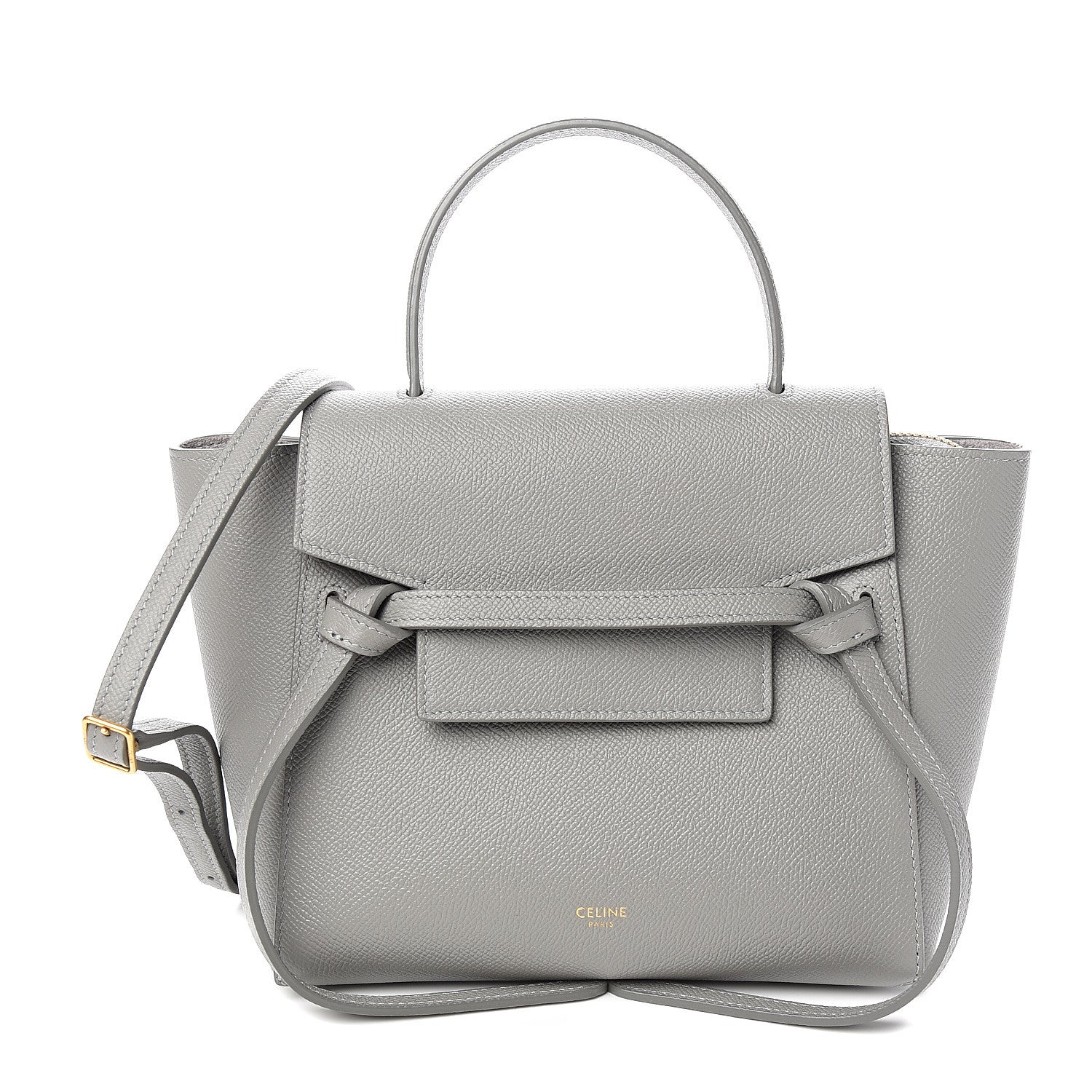 Celine Grained Calfskin Nano Belt Bag Cloud 1 of 9