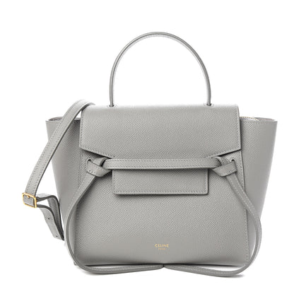 Celine Grained Calfskin Nano Belt Bag Cloud 1 of 9