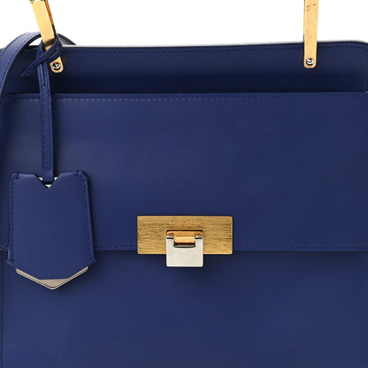Balenciaga Smooth Calfskin Le Dix S Cartable Shoulder Bag Bleu Mineral 8 of 10