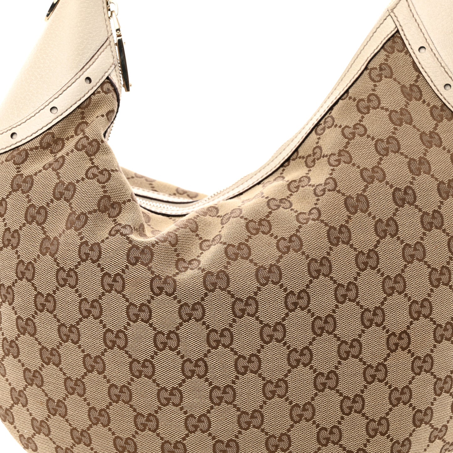 Monogram Glam Hobo Off White
