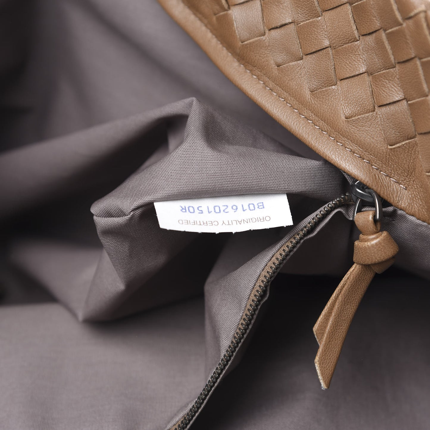 Nappa Intrecciato Large Capri Tote Maple