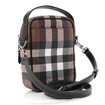 Burberry House Check Canvas Calfskin Wyatt Crossbody Dark Birch Brown 3 of 12