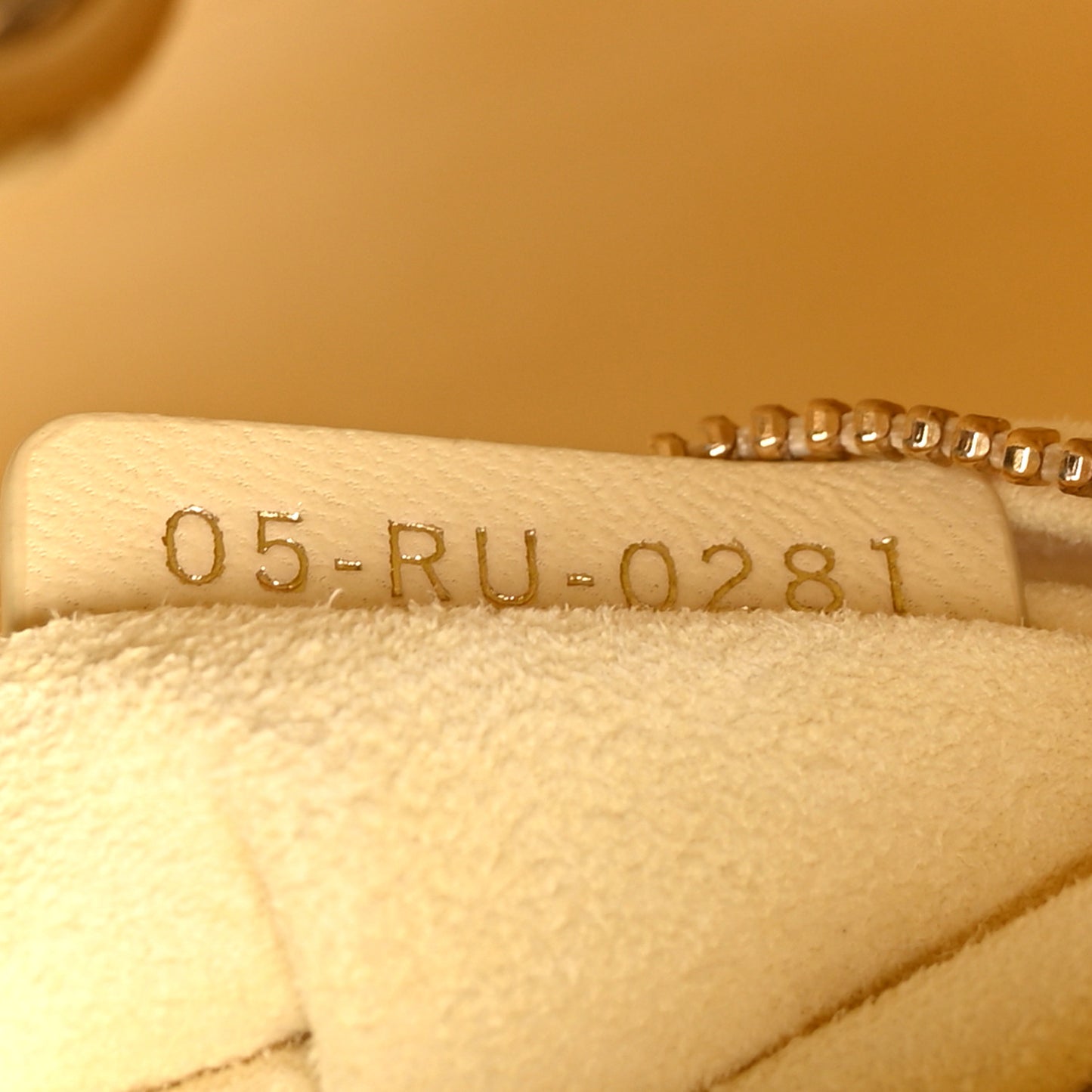 Lambskin Cannage Small Lucky Badges My Lady Dior Light Yellow