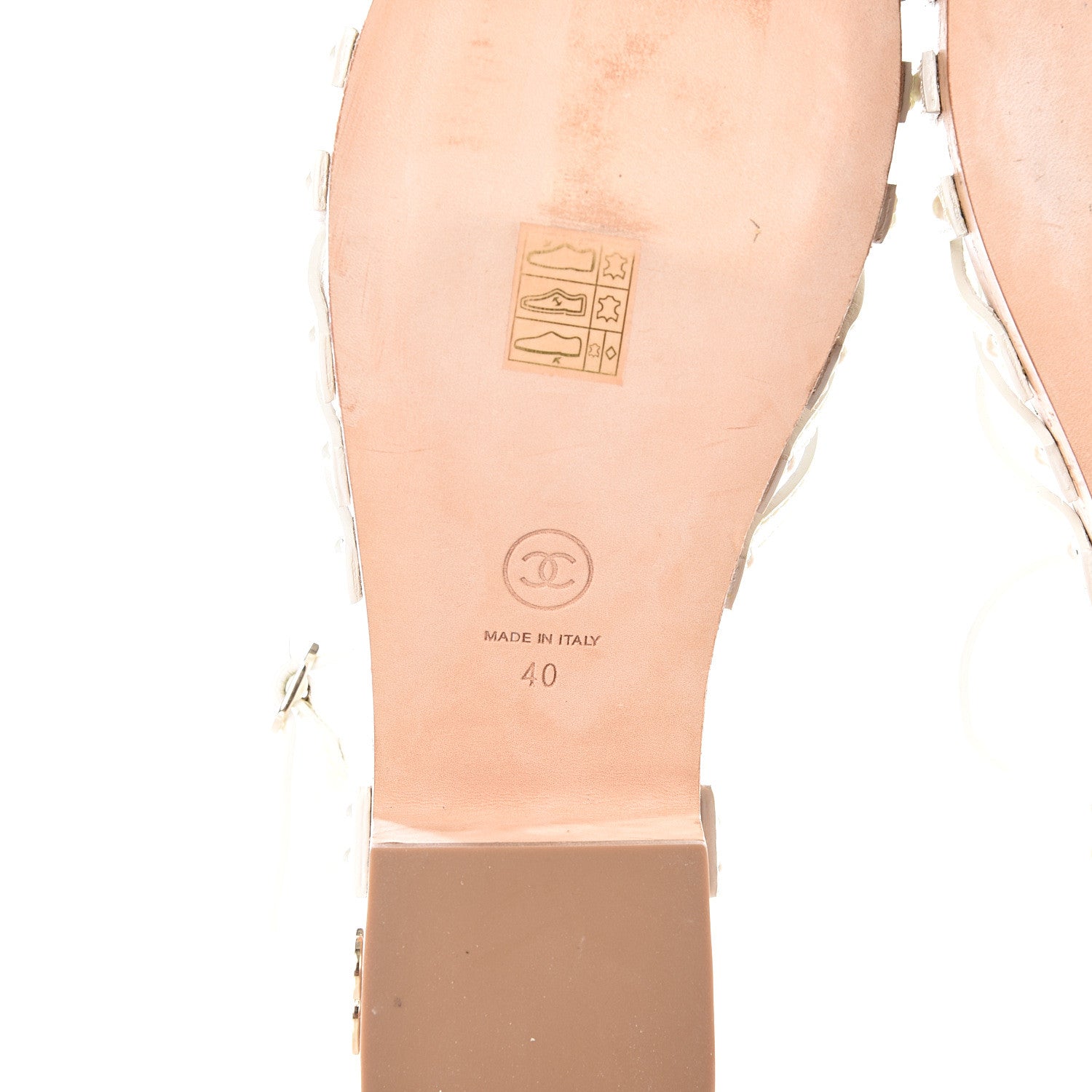 Chanel Patent Cork Mykonos Wedge Sandals 40 Beige 8 of 10