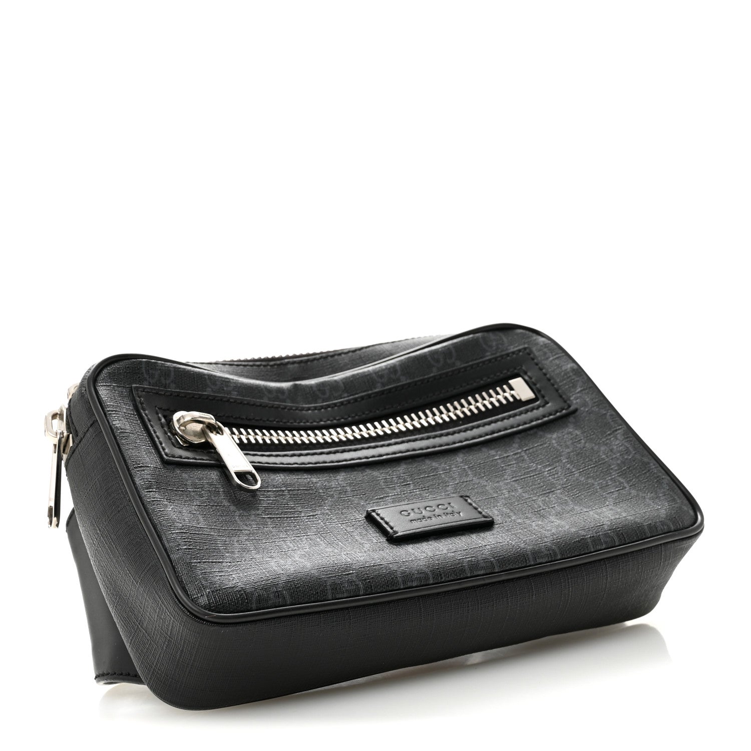 Gucci Soft GG Supreme Monogram Web Belt Bag Black Grey 4 of 10