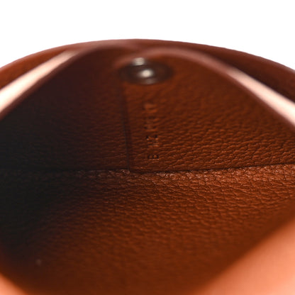 Hermes Barenia Faubourg Bastia Coin Purse Fauve 5 of 7
