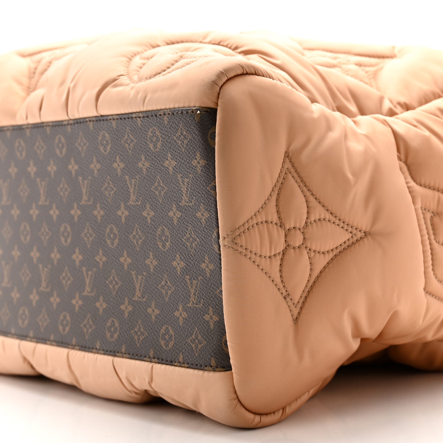 Econyl Monogram Pillow Giant Onthego GM Beige
