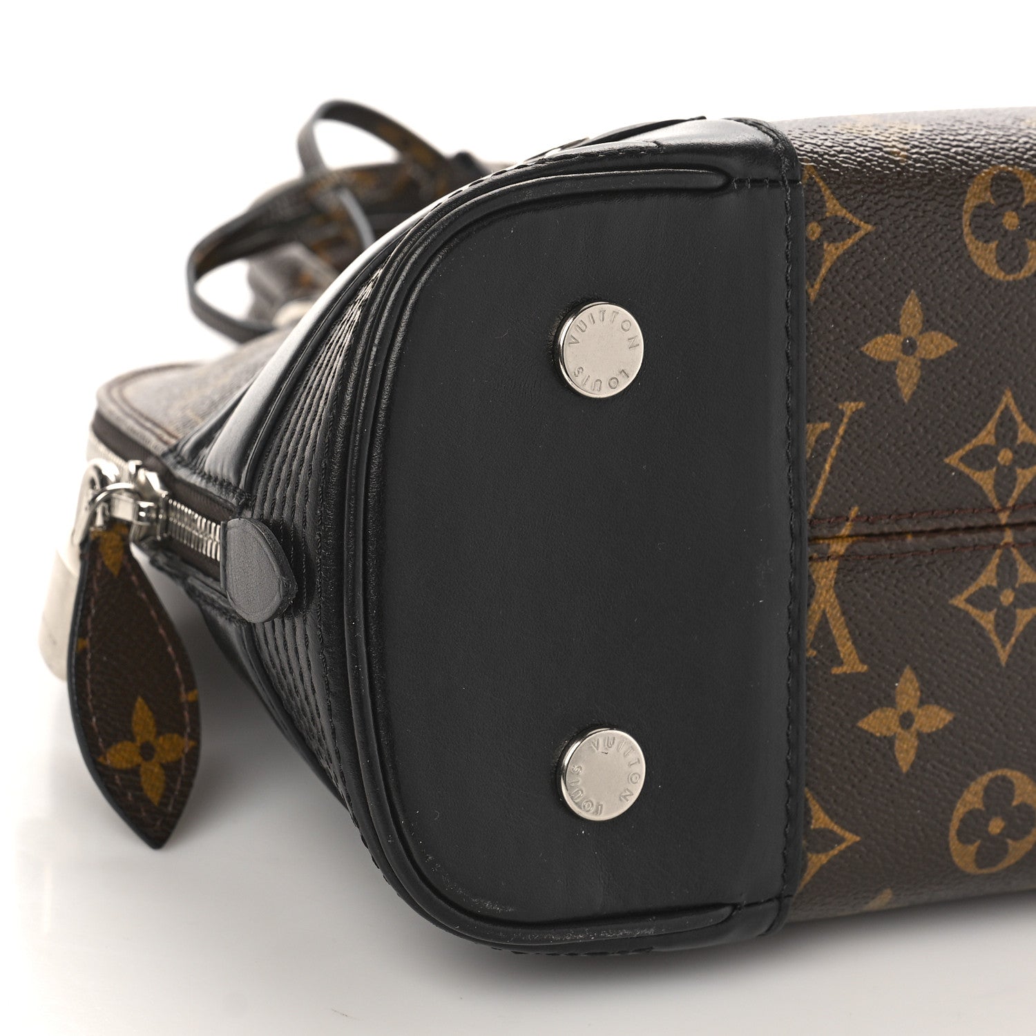 Louis Vuitton Shiny Monogram Alma PM Black 7 of 8