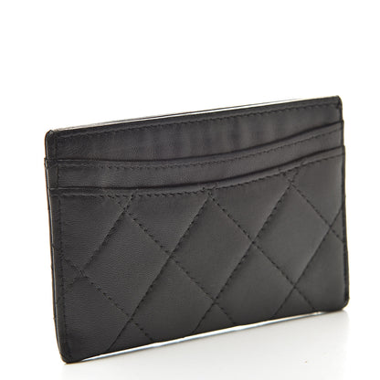Chanel Lambskin Quilted Card Holder Black 3 of 9