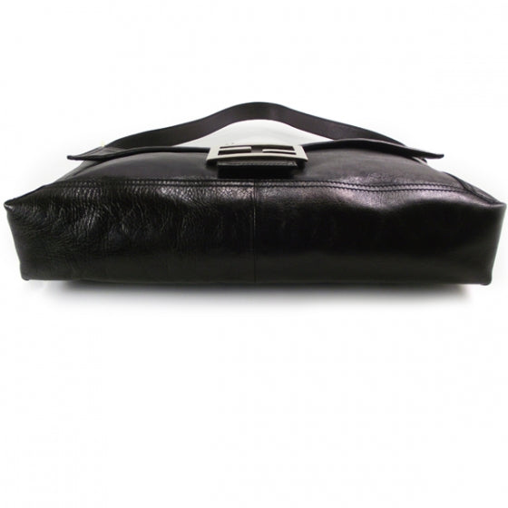 Vitello Acqua Large Convertible Baguette Black