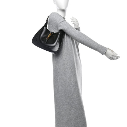 Gucci Boarded Dyana Lux Calfskin Small Jackie 1961 Hobo Black 2 of 10