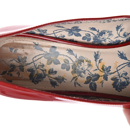 Gucci Vernice GG Victoire 55mm Loafer Pumps 39 Hibiscus Red 6 of 21