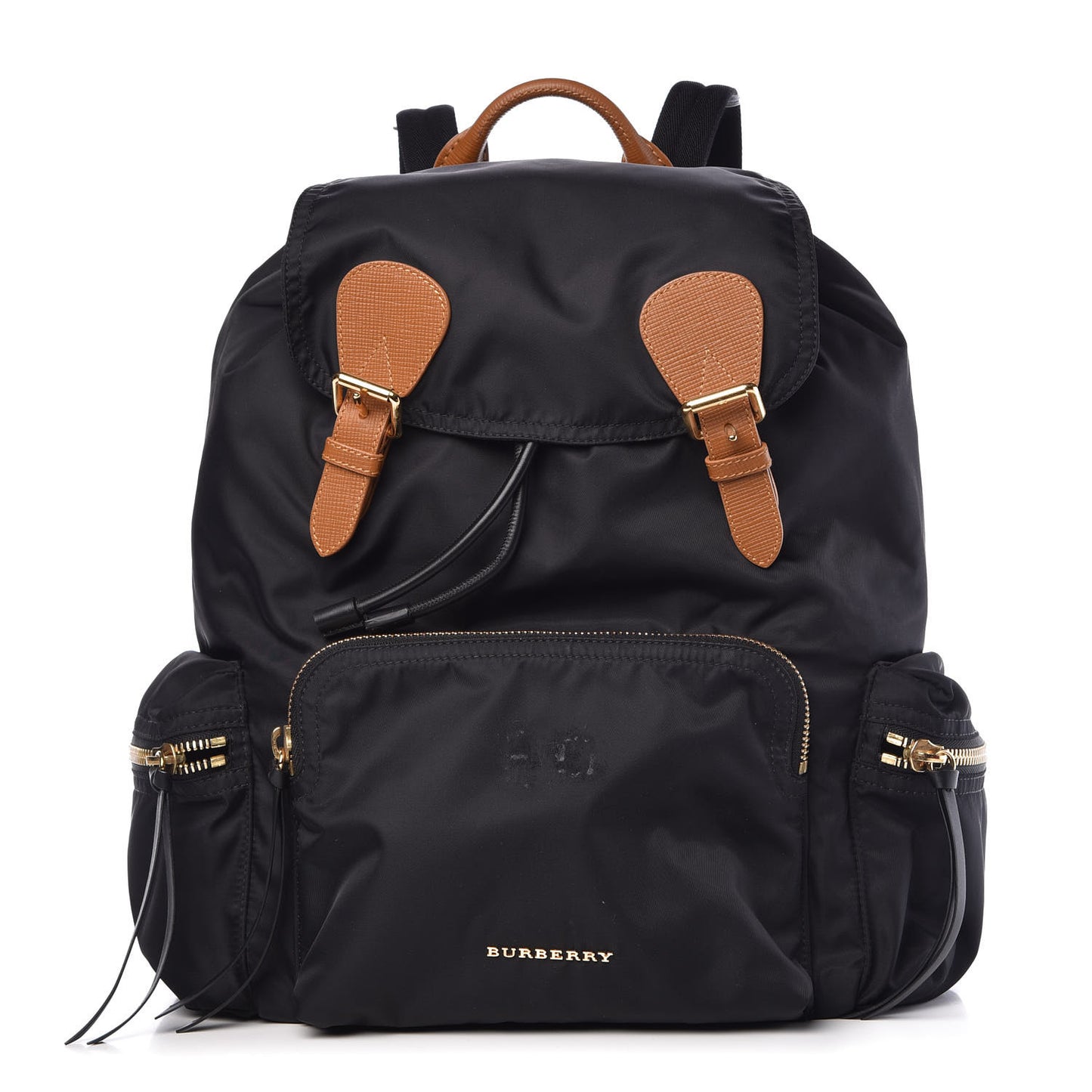 Nylon Medium Rucksack Backpack Black