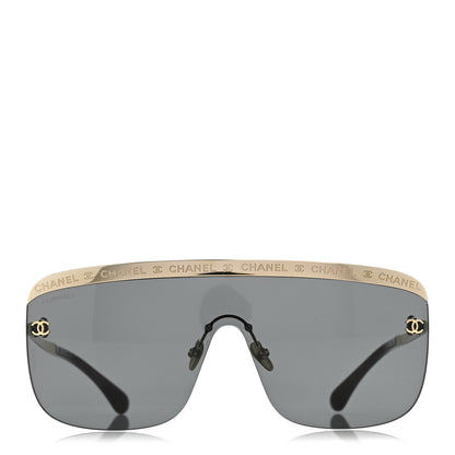 Chanel Metal Shield Sunglasses 71507 Gold 2 of 8