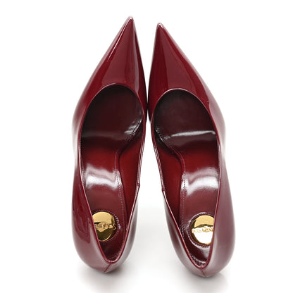 Saint Laurent Vernice Seta Soft Norma 90 Pumps 39 Grenat 5 of 10