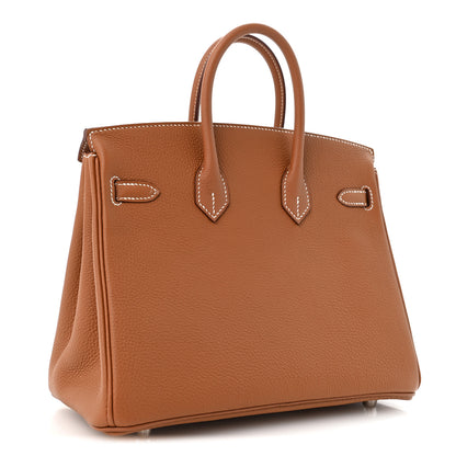 Hermes Togo Birkin 25 Gold 3 of 12