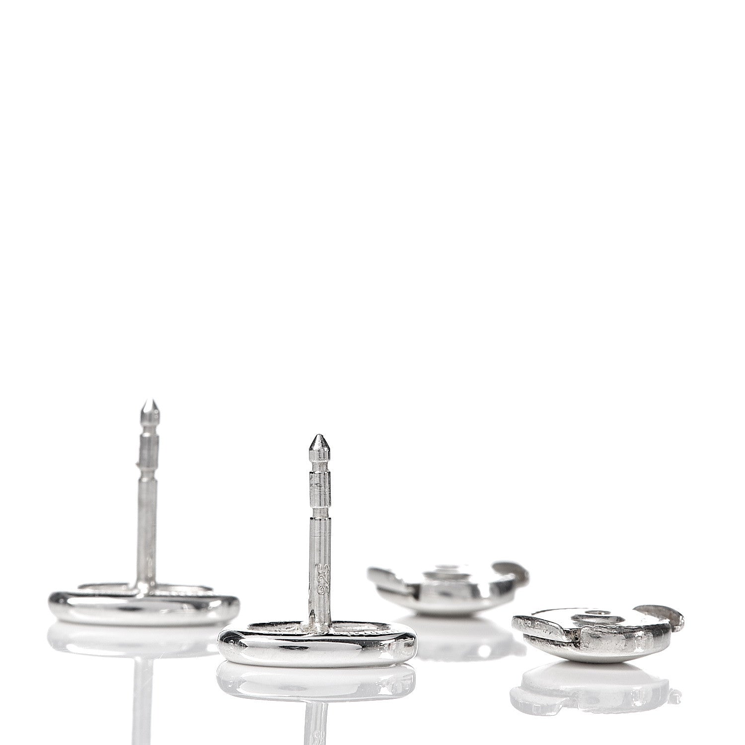 Hermes Sterling Silver TPM Farandole Earrings 3 of 4