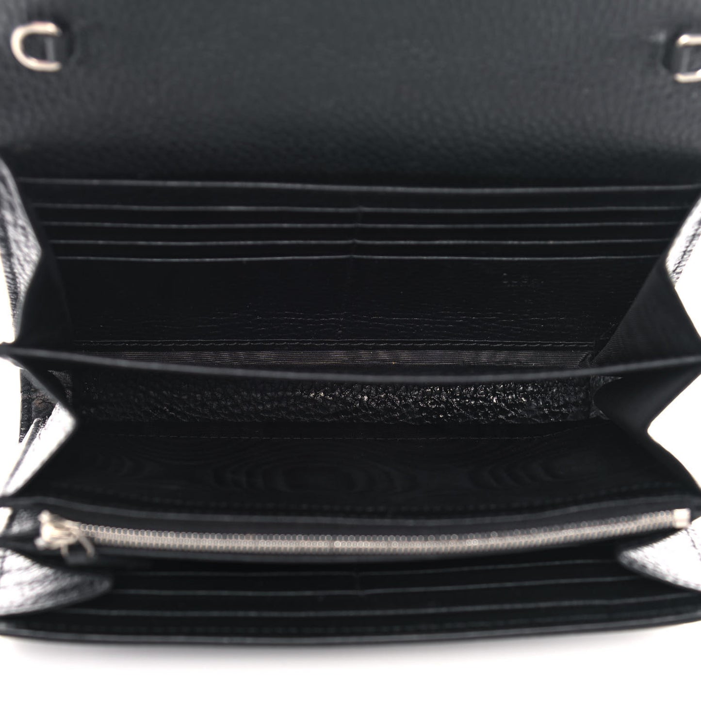 Calfskin Mini Dionysus Chain Wallet Black