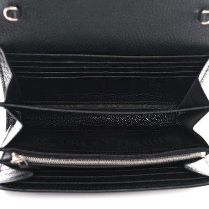 Gucci Calfskin Mini Dionysus Chain Wallet Black 5 of 13