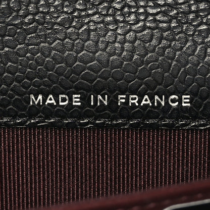 Chanel Caviar Quilted Large Gusset Flap Wallet Black 7 of 9