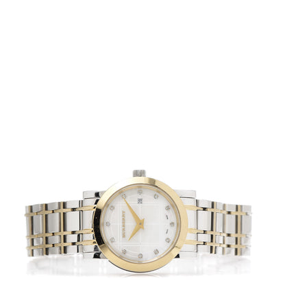 Burberry Stainless Steel Diamond Mother of Pearl 28mm Quartz Watch BU1375 4 of 7