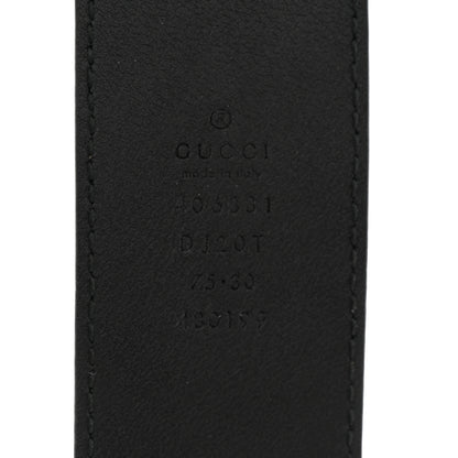 Gucci Textured Calfskin Double G 40mm Belt 75 30 Black 5 of 6