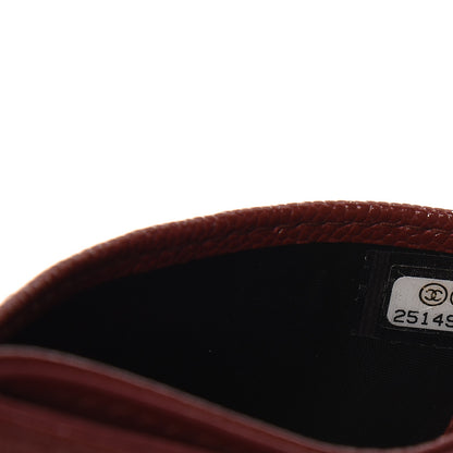 Chanel Caviar Quilted Card Holder Red 6 of 7