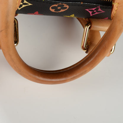 Louis Vuitton Monogram Multicolor Speedy 30 Black 2 of 14