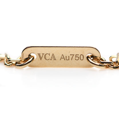 Van Cleef & Arpels 18K Yellow Gold Mother of Pearl Sweet Alhambra Butterfly Bracelet 5 of 6