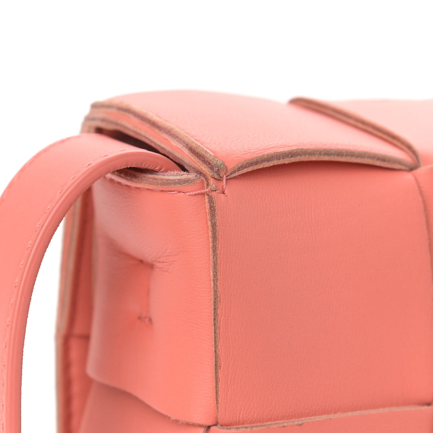 Nappa Maxi Intreccio Cassette Bag Peach