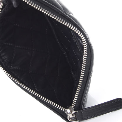 Chanel Lambskin Quilted Small Cosmetic Case Black 5 of 8