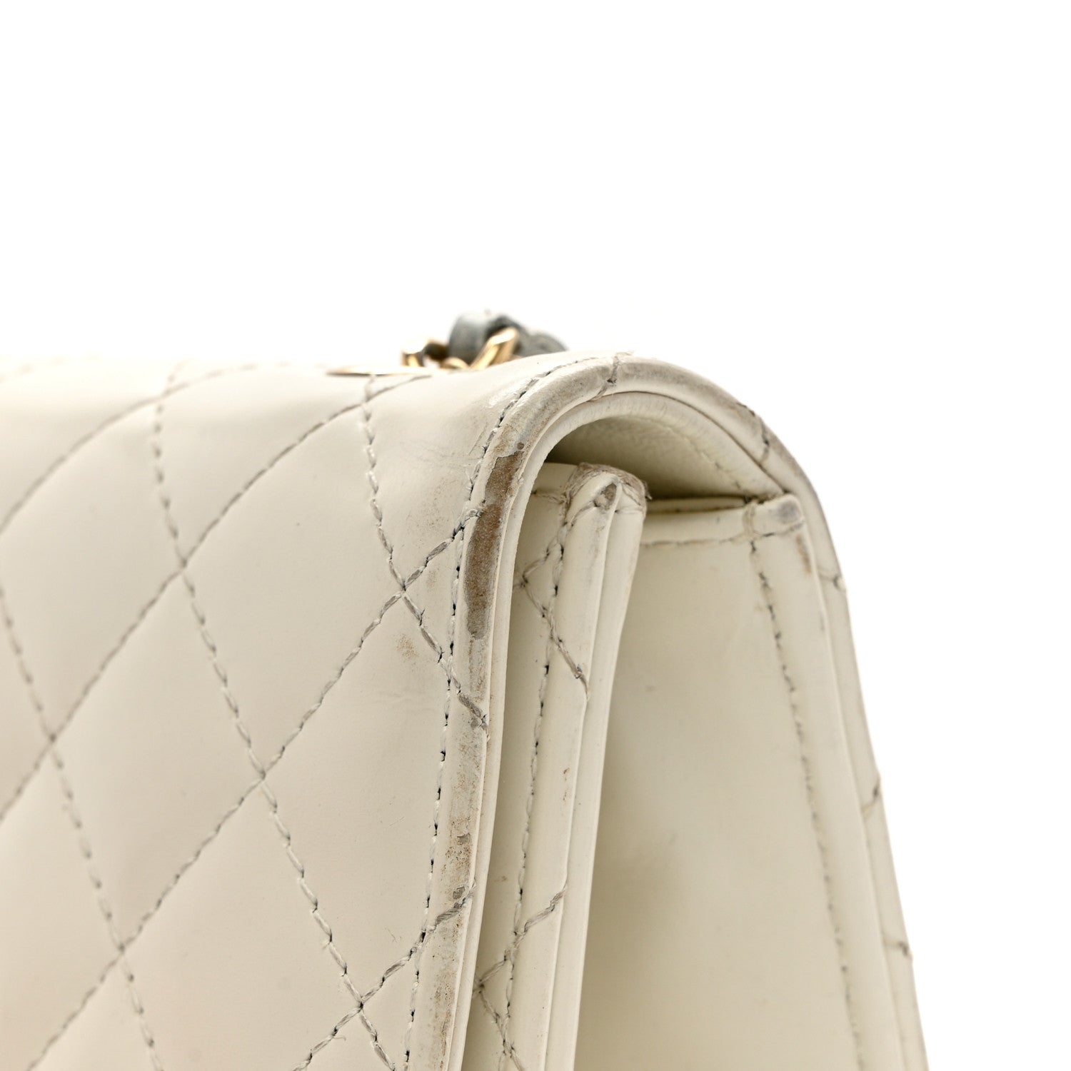 Chanel Glazed Calfskin Quilted Small Flap White 11 of 11