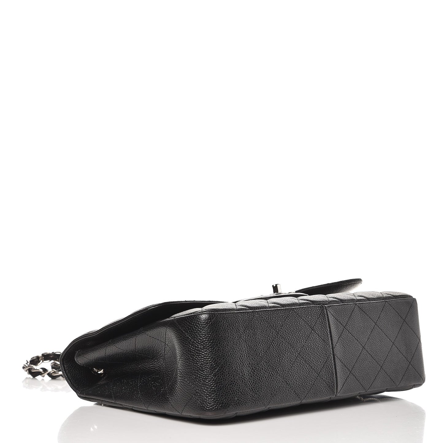 Caviar Quilted Jumbo Single Flap Black