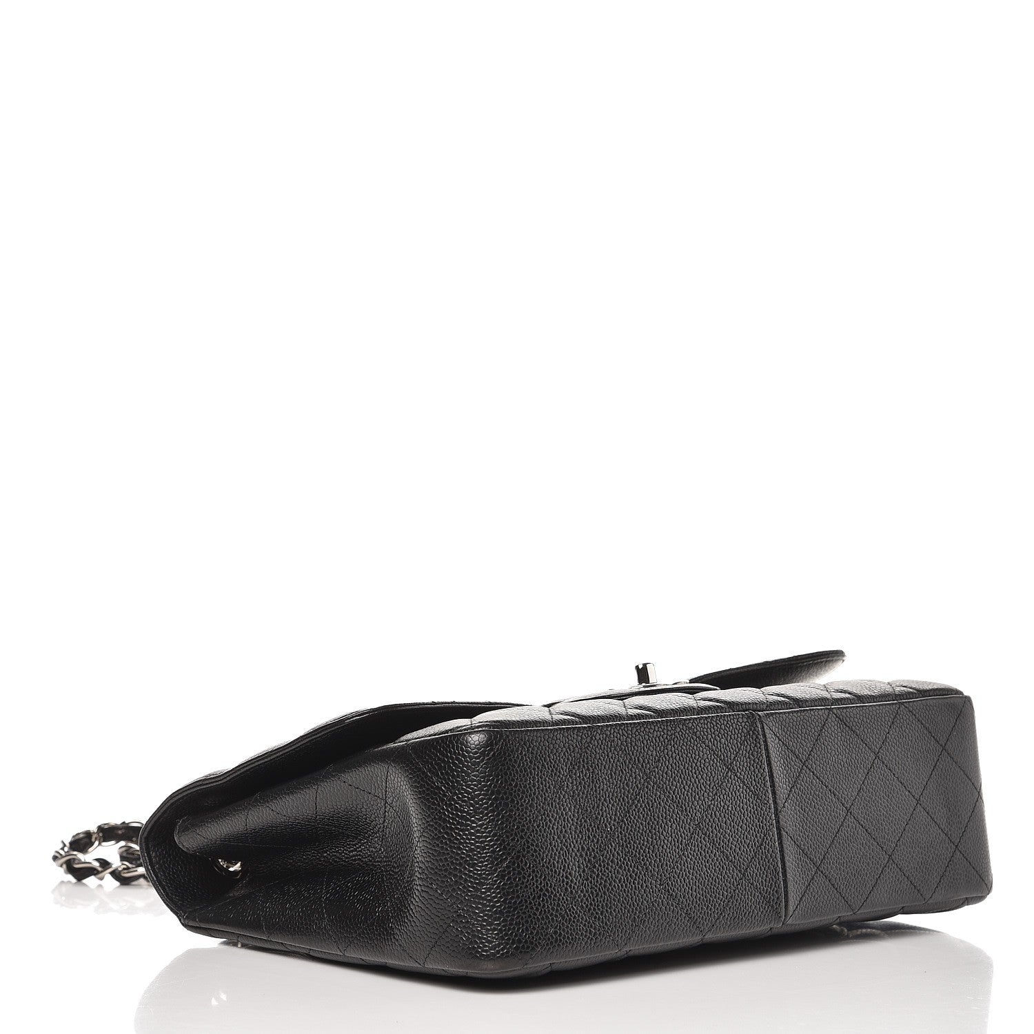 Chanel Caviar Quilted Jumbo Single Flap Black 5 of 9