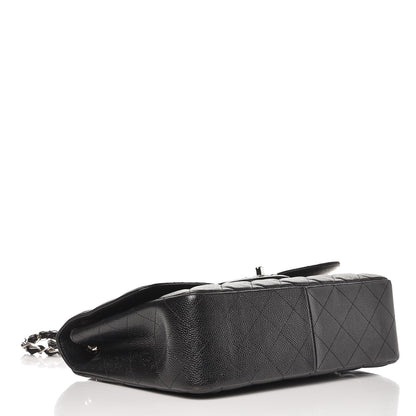 Chanel Caviar Quilted Jumbo Single Flap Black 5 of 9