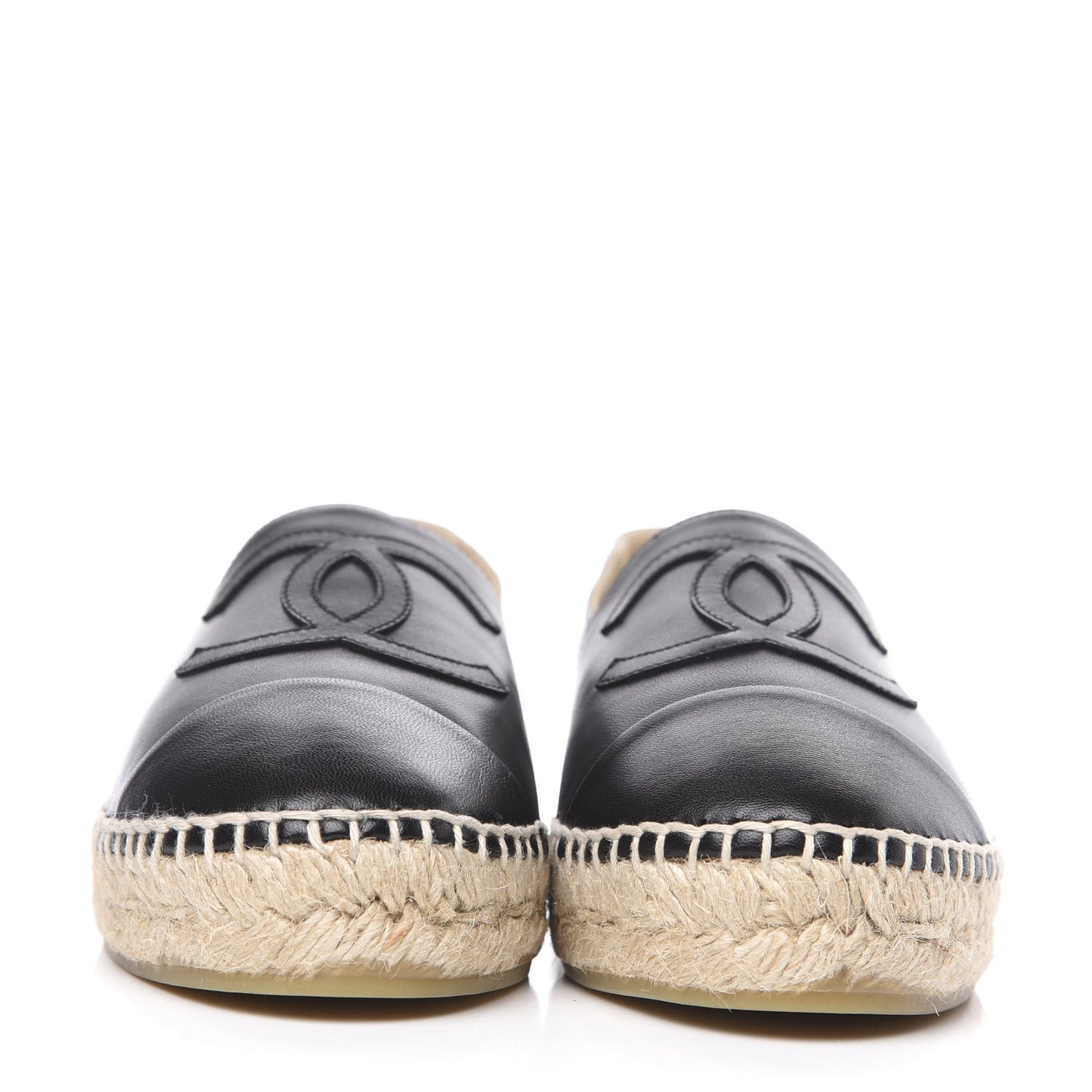 Lambskin CC Espadrilles 38 Black
