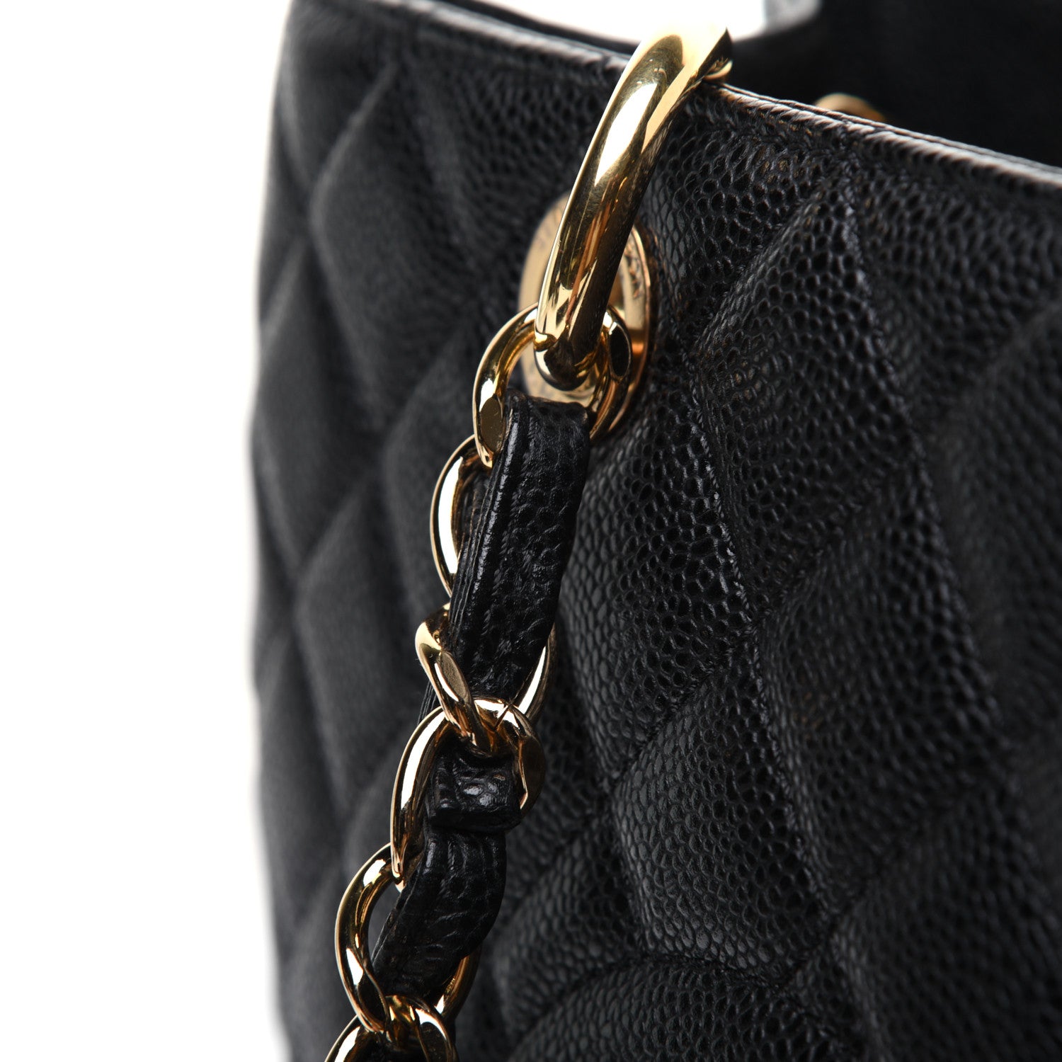 Chanel Caviar Quilted Grand Shopping Tote GST Black 23 of 28
