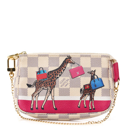 Louis Vuitton Damier Azur 2017 Christmas Animation Mini Pochette Accessories 1 of 10