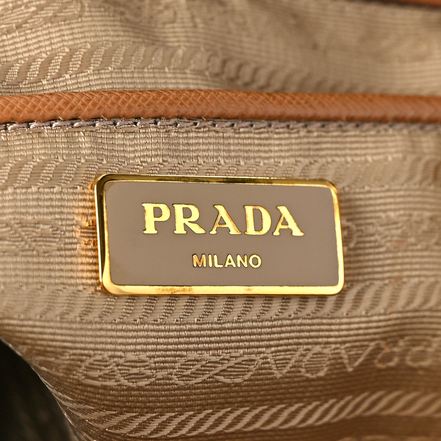Prada Saffiano Large Galleria Double Zip Tote Caramel 6 of 10