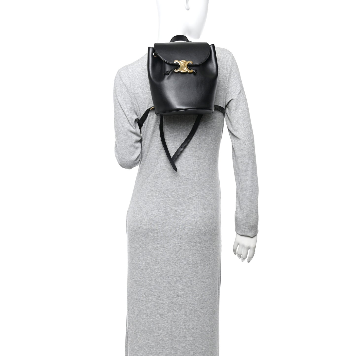 Triomphe Calfskin Bonnie Backpack Black