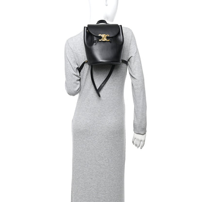 Celine Triomphe Calfskin Bonnie Backpack Black 2 of 8