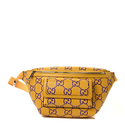 Gucci Calfskin GG Tennis Bi-Color Embossed Belt Bag Crop Purple 1 of 8