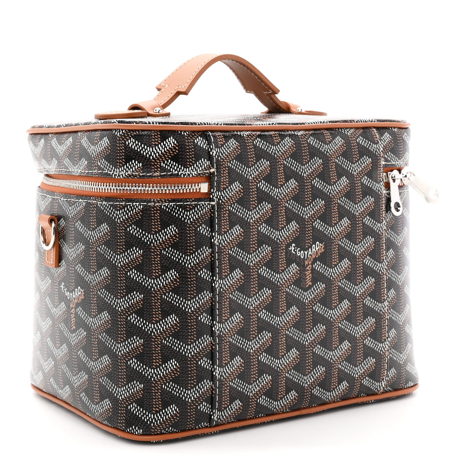 Goyard Goyardine Muse Vanity Case Black Gold 4 of 7